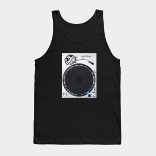 Turntable Silver Tank Top